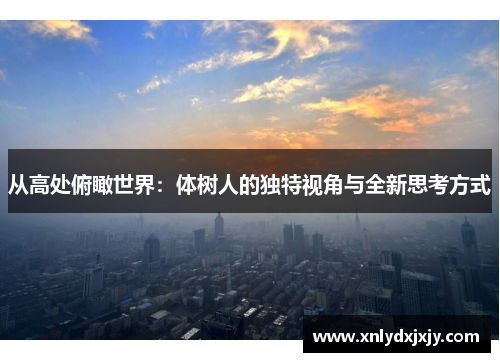 从高处俯瞰世界：体树人的独特视角与全新思考方式